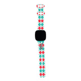 Personalized Holiday Watch Band with Name for Fitbit Versa 3 & Fitbit Sense (H7 Pattern) - hipave