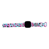 Personalized Medical Alert Watch Band for Fitbit Versa 3 & Fitbit Sense (Modern Leopard) - hipave