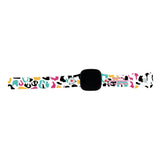 Personalized Medical Alert Watch Band for Fitbit Versa 3 & Fitbit Sense (Boho Abstract Leopard) - hipave