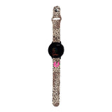Personalized Leopard 20mm Watch Band with Monogram for Samsung, Garmin and Others - hipave