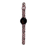 Personalized Pale Leopard 20mm Watch Band with Monogram for Samsung, Garmin and Others - hipave