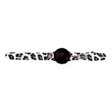 Personalized Medical Alert 20mm Watch Band for Samsung, Garmin and Others (Black & White Leopard) - hipave