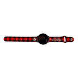 Personalized Medical Alert 20mm Watch Band for Samsung, Garmin and Others (Buffalo Plaid) - hipave