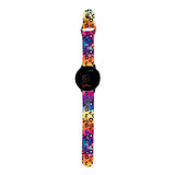 Personalized Tie Dye Leopard 20mm Watch Band with Name for Samsung, Garmin and Others - hipave