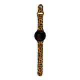 Personalized Yellow Leopard 20mm Watch Band with Monogram for Samsung, Garmin and Others - hipave