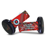 Personalized Medical Alert 20mm Watch Band for Samsung, Garmin and Others (Red Plaid)