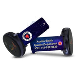 Personalized Medical Alert 20mm Watch Band for Samsung, Garmin and Others (M11 Pattern)