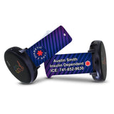 Personalized Medical Alert 20mm Watch Band for Samsung, Garmin and Others (M10 Pattern)