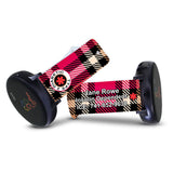 Personalized Medical Alert 20mm Watch Band for Samsung, Garmin and Others (Beige Plaid)