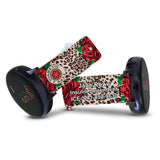 Personalized Medical Alert 20mm Watch Band for Samsung, Garmin and Others (Leopard + Roses) - hipave