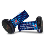 Personalized Medical Alert 20mm Watch Band for Samsung, Garmin and Others (M21 Pattern) - hipave