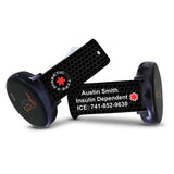 Personalized Medical Alert 20mm Watch Band for Samsung, Garmin and Others (M9 Pattern)