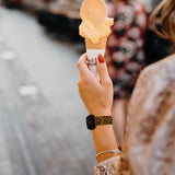 Personalized Yellow Leopard Watch Band with Monogram for Fitbit Versa 3 & Fitbit Sense - hipave