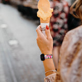 Personalized Boho Leopard Watch Band with Name for Fitbit Versa 3 & Fitbit Sense - hipave