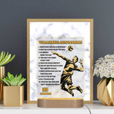 Custom LED Plaque with Volleyball Life Lessons | Thick Clear Acrylic - hipave