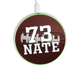 Football theme Personalized Wireless Charger with AC Adapter