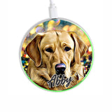 Custom Pet Portrait Wireless Charger with Qi fast charging AC adapter - hipave