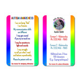 Personalized Autism Awareness Medical Card (4 Designs) - hipave
