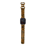 Personalized Yellow Leopard Watch Band with Monogram for Apple Watch - hipave