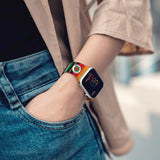 Personalized Medical Alert Apple Watch Band (Serape 1 Pattern) - hipave