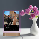 Custom LED Plaque with Instagram Post | Thick Clear Acrylic - hipave