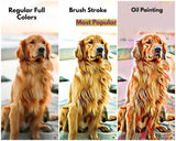 Custom Pet Portrait Wireless Charger with Qi fast charging AC adapter - hipave